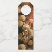 Personalisierte benutzerdefinierte Foto- und Texte Flaschenanhänger (Rückseite)