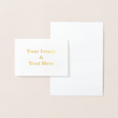 Personalisierte benutzerdefinierte Foto- und Texte Folienkarte (Anzeige)
