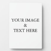 Personalisierte benutzerdefinierte Foto- und Texte Fotoplatte (Vorderseite)
