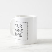 Personalisierte benutzerdefinierte Foto- und Texte Kaffeetasse (Vorderseite Links)