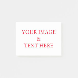 Personalisierte benutzerdefinierte Foto- und Texte Post-it Klebezettel