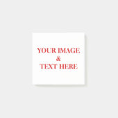 Personalisierte benutzerdefinierte Foto- und Texte Post-it Klebezettel (Vorderseite)