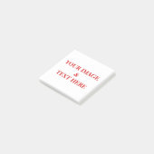 Personalisierte benutzerdefinierte Foto- und Texte Post-it Klebezettel (angewinkelt)