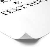 Personalisierte benutzerdefinierte Foto- und Texte Poster (Ecke)