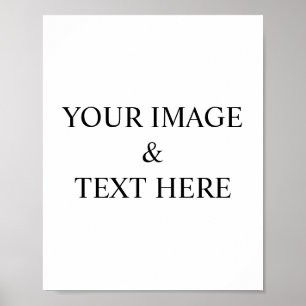 Personalisierte benutzerdefinierte Foto- und Texte Poster