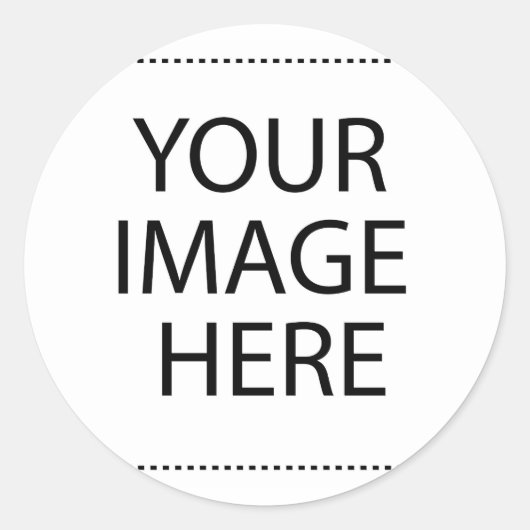 Personalisierte benutzerdefinierte Foto- und Texte Runder Aufkleber (Vorderseite)