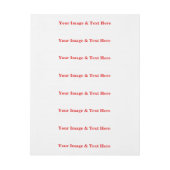 Personalisierte benutzerdefinierte Foto- und Texte Rundum-Adressaufkleber (Bogen)