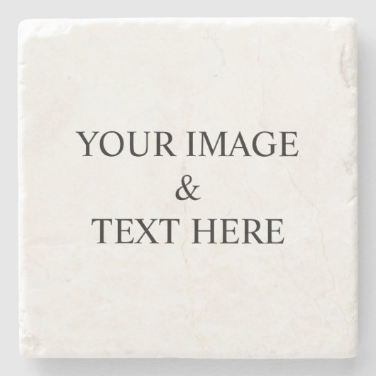 Personalisierte benutzerdefinierte Foto- und Texte Steinuntersetzer (Vorderseite)