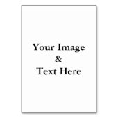 Personalisierte benutzerdefinierte Foto- und Texte Tischnummer (Vorderseite)