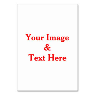 Personalisierte benutzerdefinierte Foto- und Texte Tischnummer