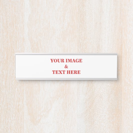 Personalisierte benutzerdefinierte Foto- und Texte Türschild (Vorderseite )