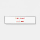 Personalisierte benutzerdefinierte Foto- und Texte Türschild (Vorderseite )