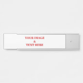 Personalisierte benutzerdefinierte Foto- und Texte Türschild (Vorderseite )