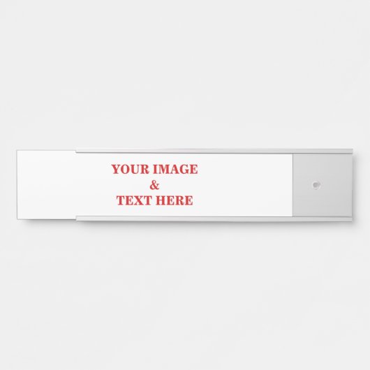 Personalisierte benutzerdefinierte Foto- und Texte Türschild (Vorderseite )