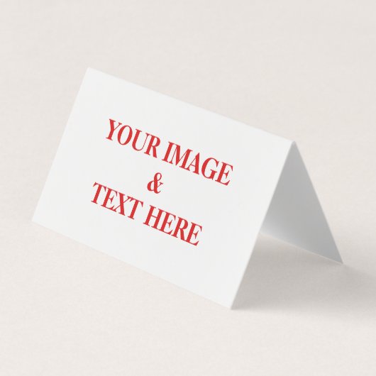 Personalisierte benutzerdefinierte Foto- und Texte Visitenkarten (Vorderseite)