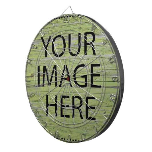 Personalisierte Benutzerdefinierte Foto- und Textf Dartscheibe (Vorderseite rechts)