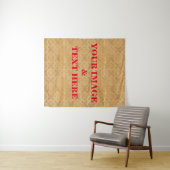 Personalisierte Benutzerdefinierte Foto- und Textf Wandteppich (Beispiel (Horizontal))