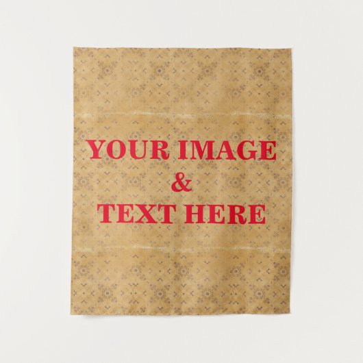 Personalisierte Benutzerdefinierte Foto- und Textf Wandteppich (Vorderseite)