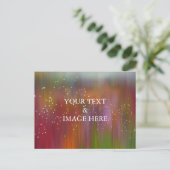 Personalisierte benutzerdefinierte Foto- und Textp Postkarte (Stehend Vorderseite)
