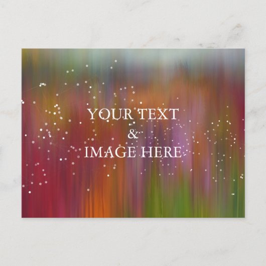 Personalisierte benutzerdefinierte Foto- und Textp Postkarte (Vorderseite)