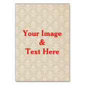 Personalisierte benutzerdefinierte Foto- und Textt Tischnummer (Vorderseite)