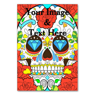 Personalisierte benutzerdefinierte Foto- und Textt Tischnummer