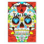 Personalisierte benutzerdefinierte Foto- und Textt Tischnummer (Vorderseite)