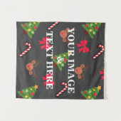 Personalisierte benutzerdefinierte Foto- und Textv Wandteppich (Vorderseite (Horizontal))