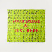 Personalisierte benutzerdefinierte Foto- und Textv Wandteppich (Vorderseite (Horizontal))