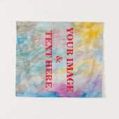 Personalisierte benutzerdefinierte Foto- und Textv Wandteppich (Vorderseite (Horizontal))