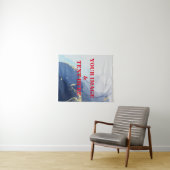 Personalisierte benutzerdefinierte Foto- und Textv Wandteppich (Beispiel (Horizontal))