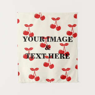 Personalisierte benutzerdefinierte Foto- und Textv Wandteppich