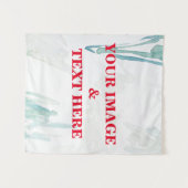 Personalisierte benutzerdefinierte Foto- und Textv Wandteppich (Vorderseite (Horizontal))