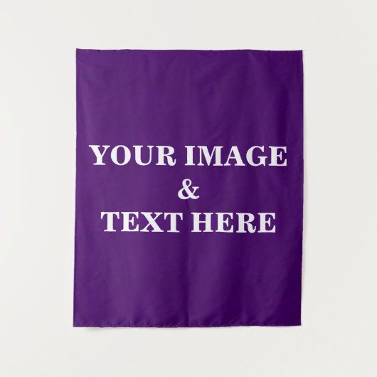 Personalisierte benutzerdefinierte Foto- und Textv Wandteppich (Vorderseite)