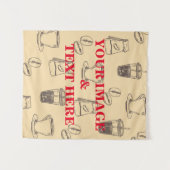 Personalisierte benutzerdefinierte Foto- und Textv Wandteppich (Vorderseite (Horizontal))