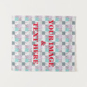 Personalisierte benutzerdefinierte Foto- und Textv Wandteppich (Vorderseite (Horizontal))