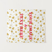 Personalisierte benutzerdefinierte Foto- und Textv Wandteppich (Vorderseite (Horizontal))