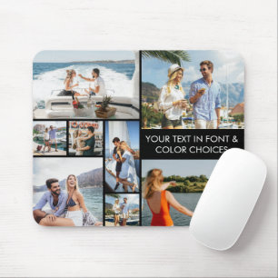 Personalisierte benutzerdefinierte Fotocollage für Mousepad