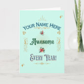 Personalisierte benutzerdefinierte Geburtskarte -  Karte (Vorderseite)