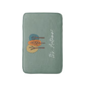 Personalisierte, benutzerdefinierte Herbstmatte Badematte (Vorderseite Vertikal)