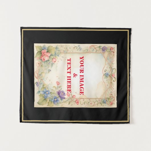 Personalisierte benutzerdefinierte Ihr eigenes Vin Wandteppich (Vorderseite (Horizontal))