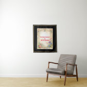 Personalisierte benutzerdefinierte Ihr eigenes Vin Wandteppich (Beispiel)