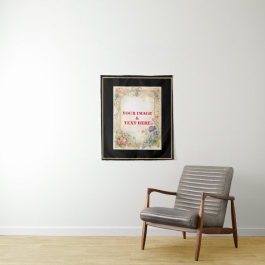 Personalisierte benutzerdefinierte Ihr eigenes Vin Wandteppich (Beispiel)