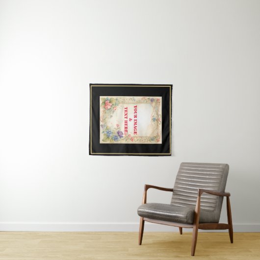 Personalisierte benutzerdefinierte Ihr eigenes Vin Wandteppich (Beispiel (Horizontal))