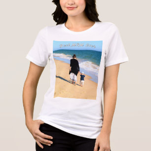 Personalisierte benutzerdefinierte Ihre Mama Foto  Tri-Blend Shirt