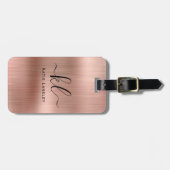 Personalisierte benutzerdefinierte Imitate Rose mi Gepäckanhänger (Vorderseite horizontal)