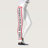 Personalisierte benutzerdefinierte Leggings mit Ih (Rechts)
