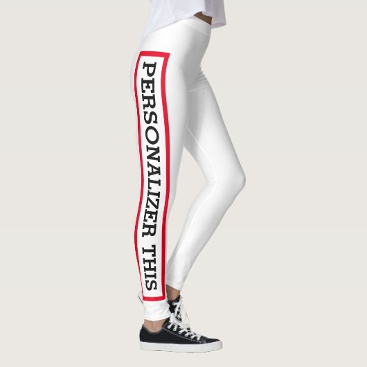 Personalisierte benutzerdefinierte Leggings mit Ih (Rechts)
