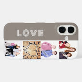 Personalisierte benutzerdefinierte Liebe-Familie 4 Case-Mate iPhone Hülle (Rückseite (Horizontal))