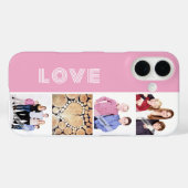 Personalisierte benutzerdefinierte Liebe-Familie 4 Case-Mate iPhone Hülle (Rückseite (Horizontal))